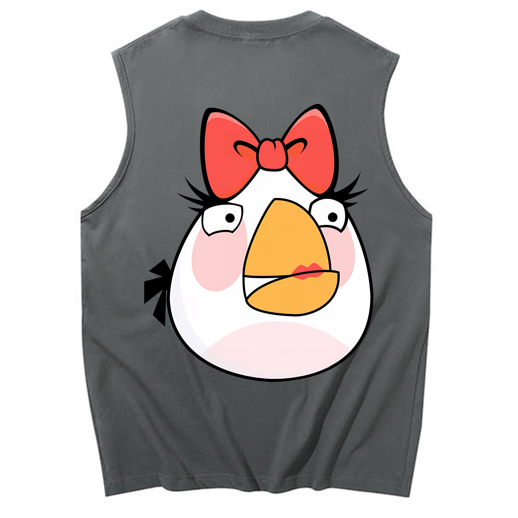 （画像用） Angry Birds アングリーバード コットン100％タンクトップ（背面プリント）